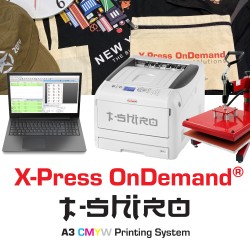 XPOD TSHIRO+ A3 White Toner CMYW Printing System